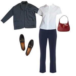 COS | Boxy grey wool cardigan